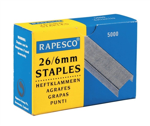 Rapesco Staples 6mm 13/6 [Pack of 5000] alternative image 1