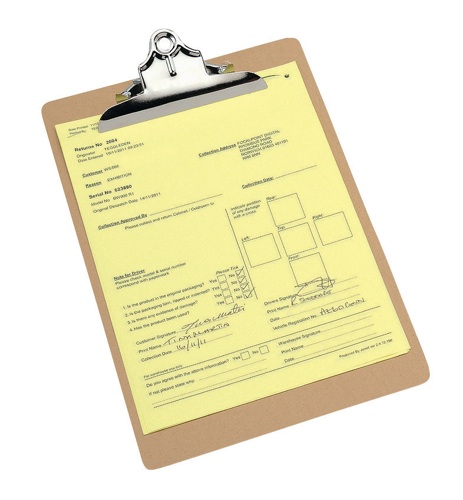 Rapesco Hardboard Clipboard A4/Foolscap Brown
