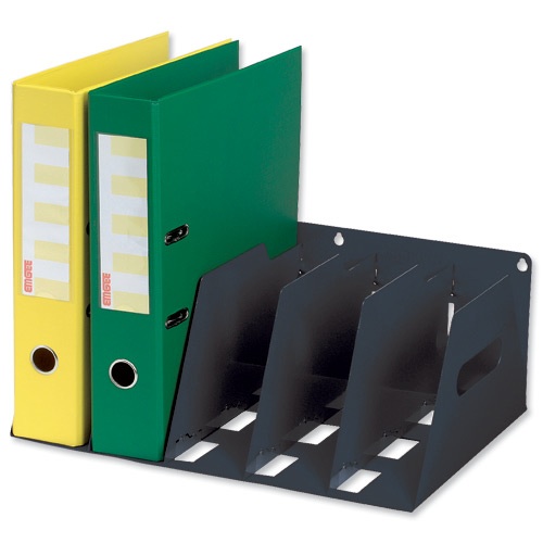 Rotadex Lever Arch Filing Rack for 5 Files Black alternative image 1