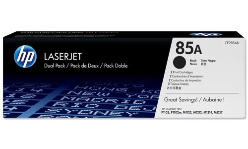 HP CE285AD Black Toner Cartridge Twin Pack alternative image 1