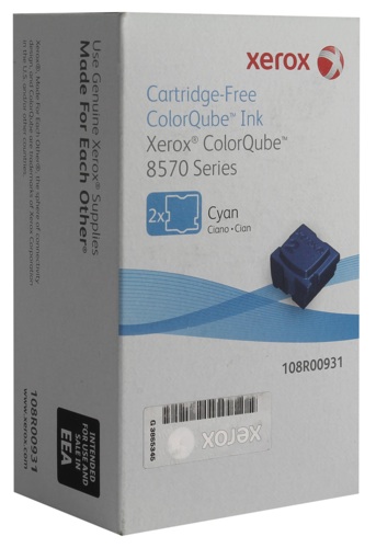 Xerox 108R00931 Cyan Wax Sticks [Pack of 2] alternative image 1