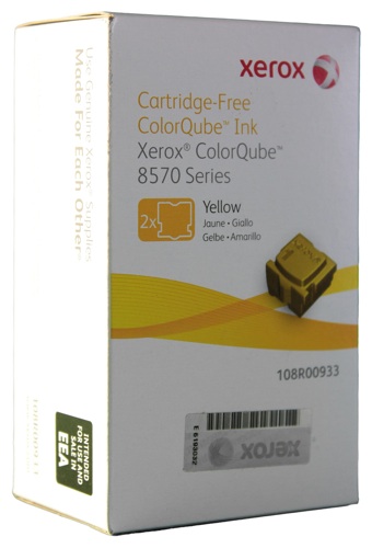 Xerox 108R00933 Yellow Wax Sticks [Pack of 2] alternative image 1