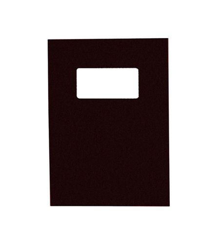 GBC 250g Leather Grain Cover Boards Window Black [Pack of 50] alternative image 1