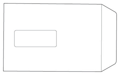 Value Everyday Envelopes C5 White Pocket Window Self Seal 100GSM 229x162mm (Pack 500) - 16084
