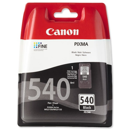 Canon PG540 Black Ink Cartridge alternative image 1