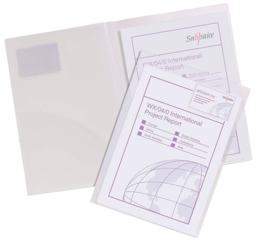 Snopake Twin File Transparent Clear [Pack of 5] alternative image 1