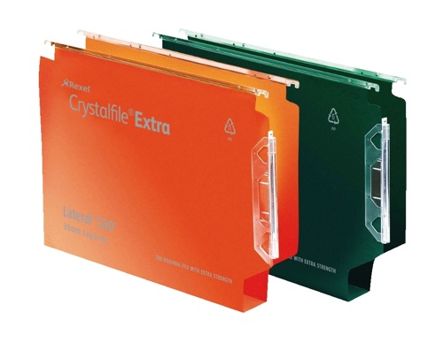 CrystalFile Classic Lateral Files Orange [Pack of 25] alternative image 1