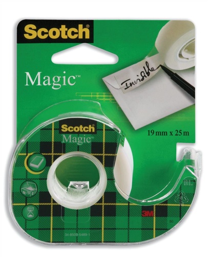 Scotch Magic Invisible Tape 19mmx25m with Handheld Dispenser alternative image 1
