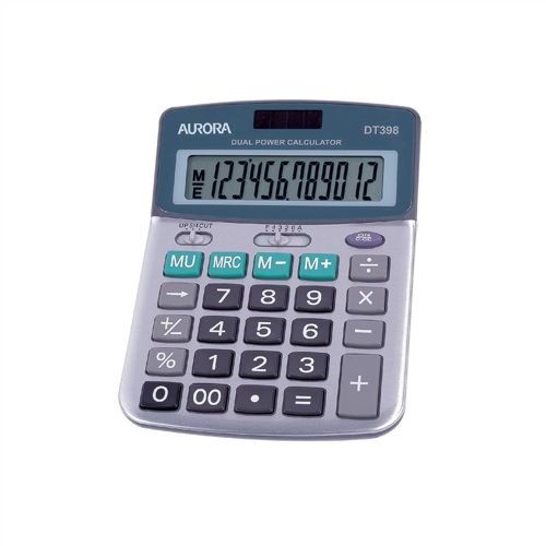 Aurora 12 Digit Semi Desktop Calculator DT398 alternative image 1