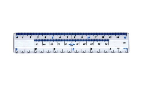 Value Plastic Ruler 15cm Clear - 820006/2