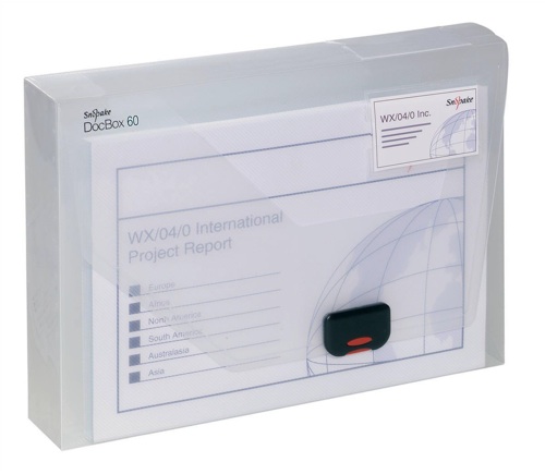 Snopake DocBox 25mm Capacity Clear alternative image 1