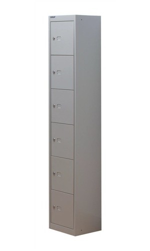 Bisley 6 Door Locker 305mm Goose Grey alternative image 1