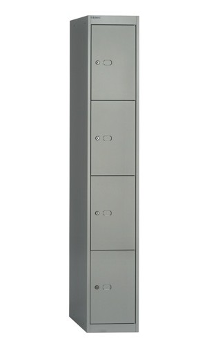 Bisley 4 Door Locker 457mm Goose Grey alternative image 1