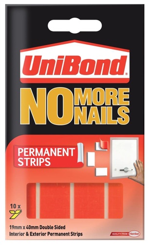 Unibond No More Nails Strips Permanent Red alternative image 1