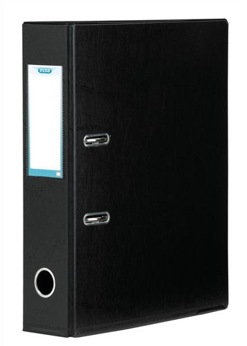 Elba Lever Arch File Plastic A4 70mm Black alternative image 1