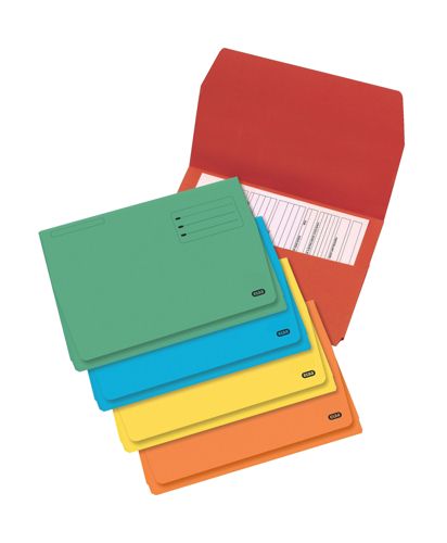 Elba Document Wallet Foolscap Assorted [Pack of 25] alternative image 1