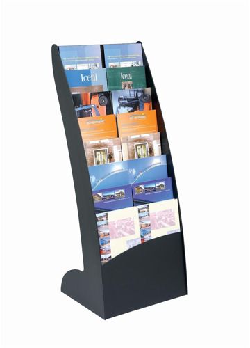 Fast Paper Curved Literature Display Black alternative image 1
