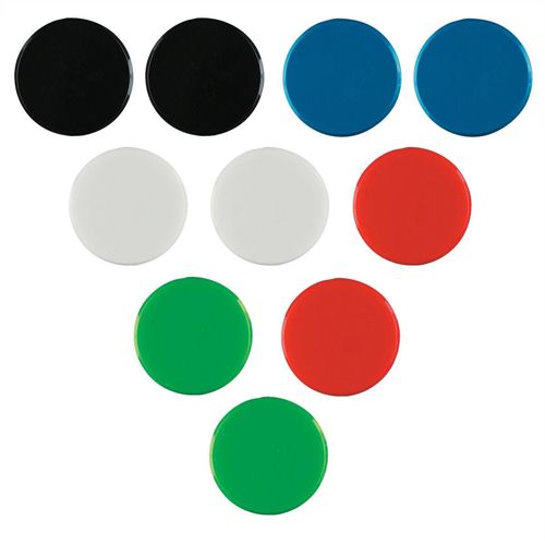 Nobo Magnetic Round Marker 20mm Assorted [Pack of 10] alternative image 1