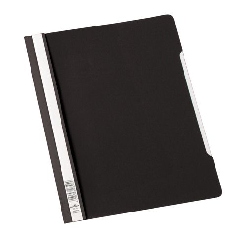 Durable Clear View Folder Extra Wide Black [Pack of 50] alternative image 1