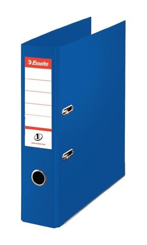 Esselte A4 Lever Arch File PVC 50mm Blue [Pack of 10] alternative image 1