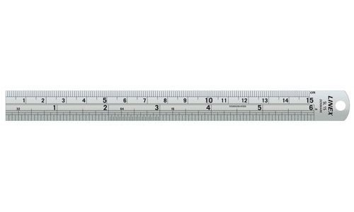 Linex Steel Ruler 15cm alternative image 1