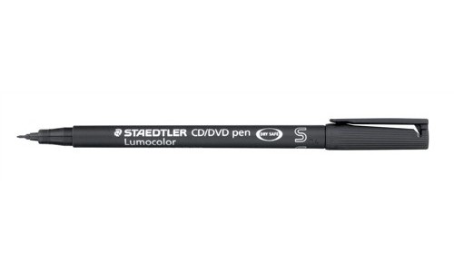Staedtler Lumocolor CD and DVD Marker Black [Pack of 10] alternative image 1