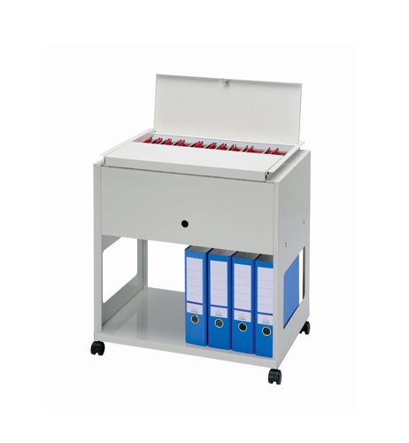 Rotadex Universal Filing Trolley with Lid alternative image 1