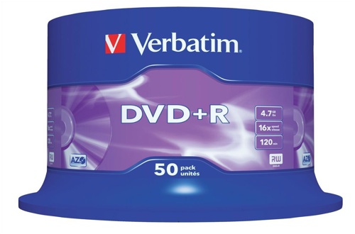 Verbatim DVD+R 16x [Spindle of 50] alternative image 1