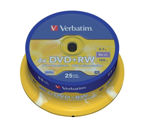 Verbatim DVD+RW 4x [Spindle of 25] alternative image 1