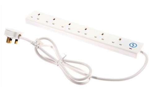 Belkin 6-Way Economy Surge Protection 3m Cable alternative image 1