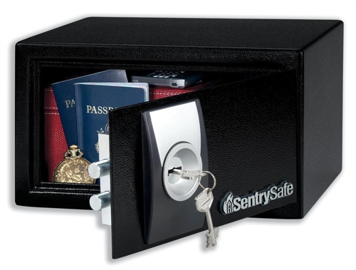Sentry Small Key Lock Security Safe Black alternative image 1