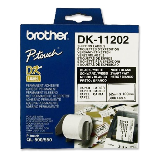 Brother Shipping Labels 62x100mm [Pack of 300] alternative image 1