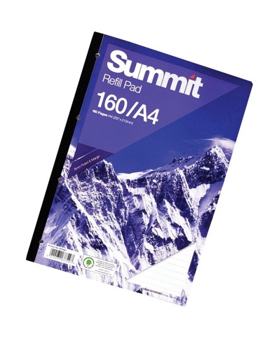 Summit A4 Refill Pad 80 Leaf [Pack of 5] alternative image 1