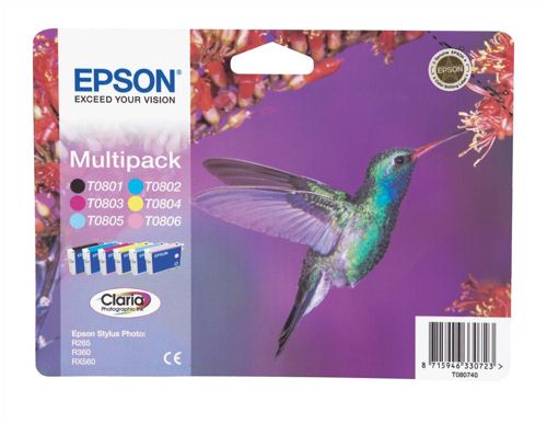 Epson T080740 Multipack of Cartridges alternative image 1