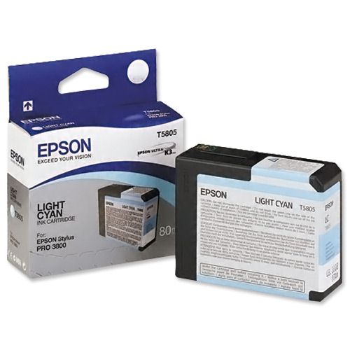 Epson T580500 Light Cyan Ink (80ml) alternative image 1