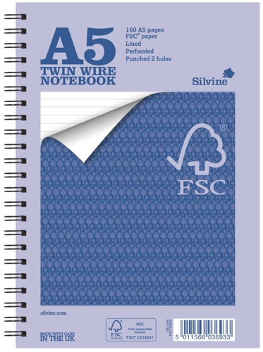 Silvine Everyday A5 Notebook [Pack of 5] alternative image 1