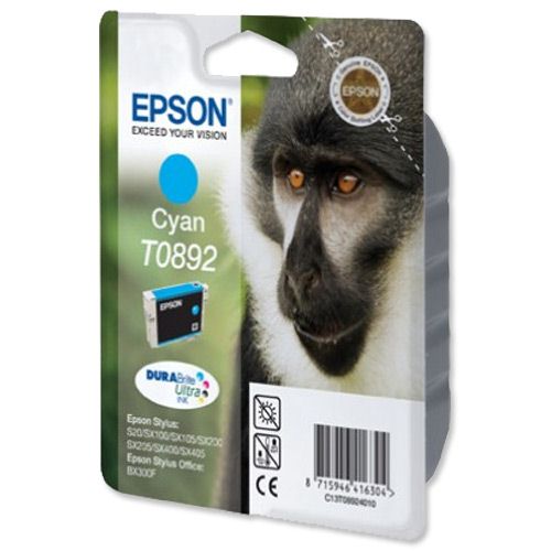 Epson T089240 Low Capacity Cyan Ink Cartridge alternative image 1