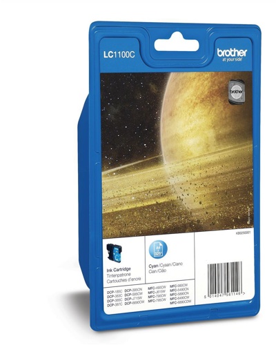 Brother LC1100HYC High Capacity Cyan Cartridge alternative image 1