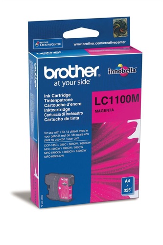 Brother LC1100M Ink Cartridge Magenta alternative image 1