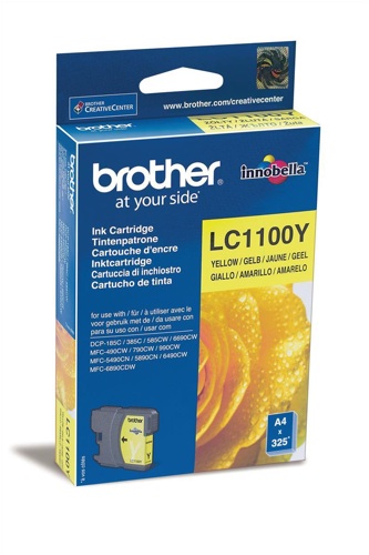Brother LC1100Y Ink Cartridge Yellow alternative image 1