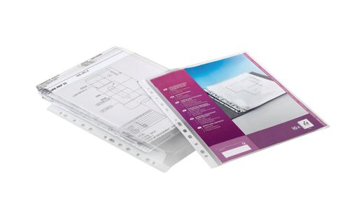 Elba Expanding Punched Pocket Clear [Pack of 10] alternative image 1