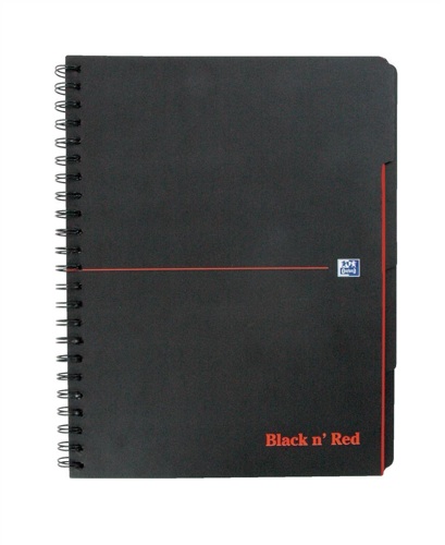 Black n Red A4 Project Book [Pack of 3] alternative image 1