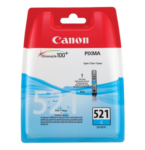 Canon CLI521C Cyan Ink Cartridge alternative image 1