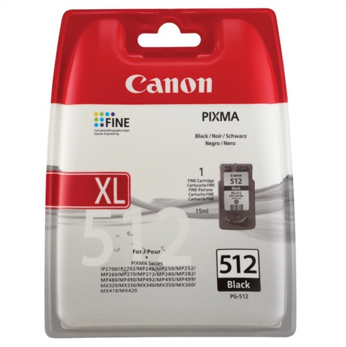 Canon PG512 High Capacity Black Ink Cartridge alternative image 1