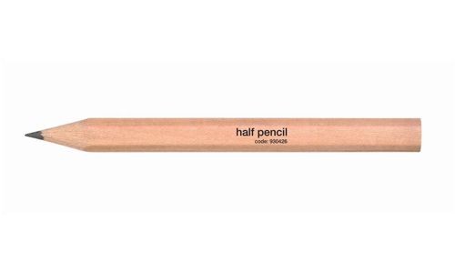 Value Wooden Half Pencils HB Natural Colour (Pack 144) - 28STK032