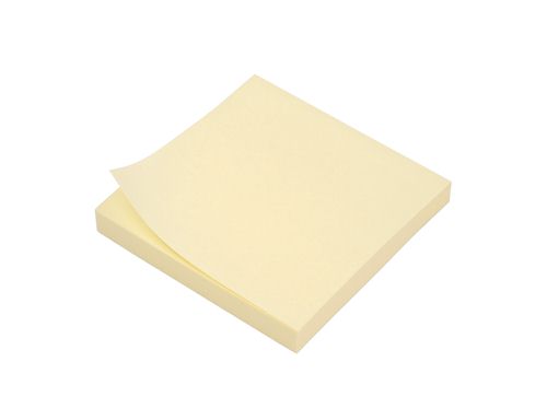 Extra Sticky Re-Move Notes 76x76mm Neon Yellow [Pack of 12] alternative image 1