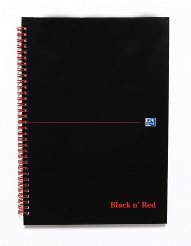 Black n Red Wiro Notebook A4 Feint Ruled [Pack of 5] alternative image 1