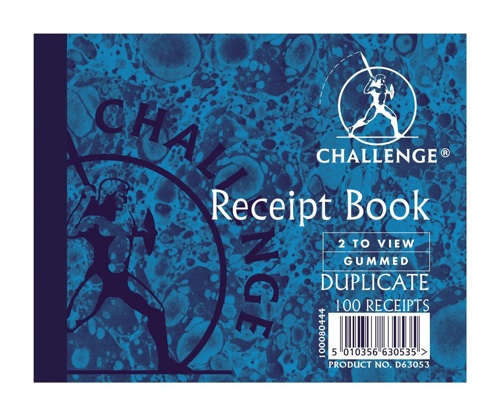 Challenge Duplicate Book 105x130mm Receipt [Pack of 5] alternative image 1