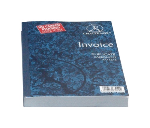 Challenge Duplicate Book 210x130mm Invoice Layout without VAT [Pack of 5] alternative image 1