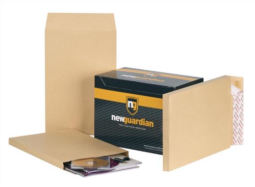 New Guardian Gusset Envelopes Peel and Seal 381x254x25mm [Pack of 100] alternative image 1